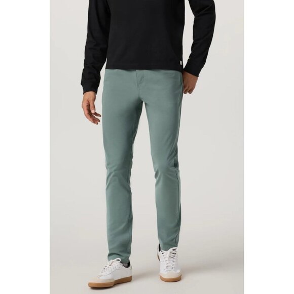 Vuori Meta Pant Mens 36 Green Athletic Slim Performance Tapered 34x30 Casual NEW - Picture 1 of 10
